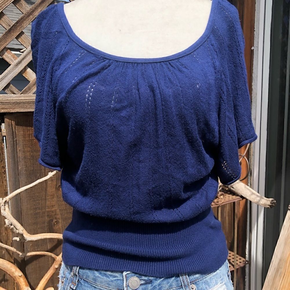Forever 21 Open Back Smocked Waist Flowy Top